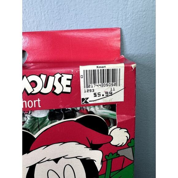 Vtg NOS Disney Mickey Mouse Christmas Seasons Greetings Boxer Shorts Men's Sz M - Picture 2 of 12